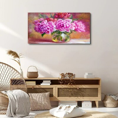 Leinwandbild Frühlingsblumen in einer Vase