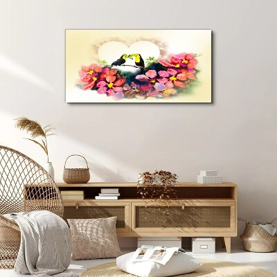 Leinwandbild Liebe unter den Blumen