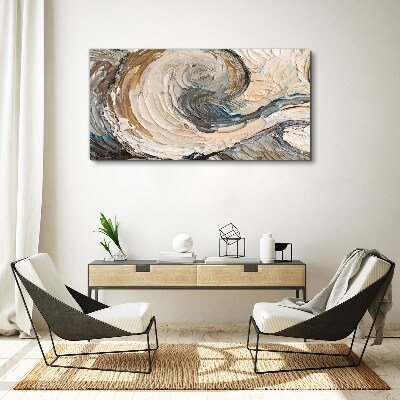 Foto auf leinwand Dynamische Farbwellen