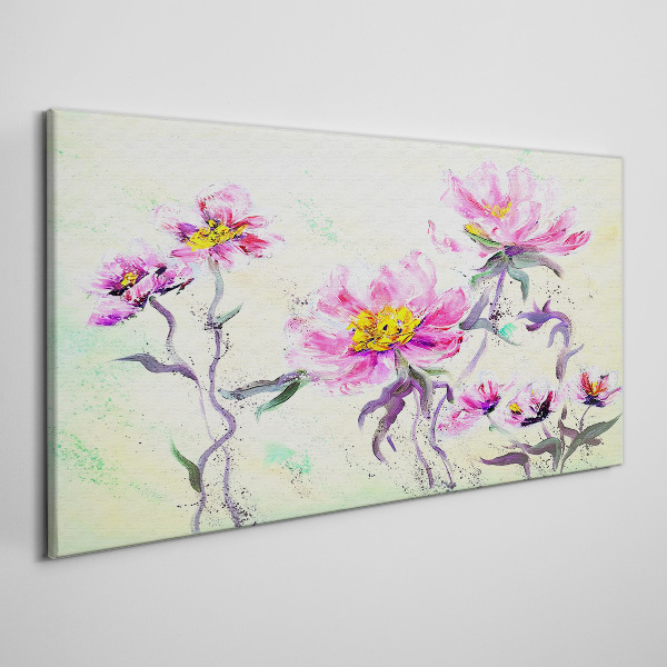 Foto auf leinwand Blumenträume in zarten Farbtönen
