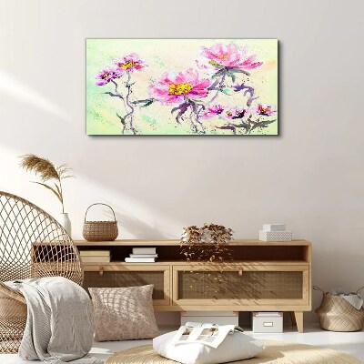 Foto auf leinwand Blumenträume in zarten Farbtönen
