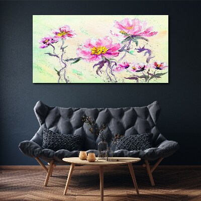Foto auf leinwand Blumenträume in zarten Farbtönen