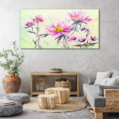 Foto auf leinwand Blumenträume in zarten Farbtönen