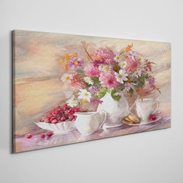 Foto leinwand Blumenarrangement auf dem Tisch