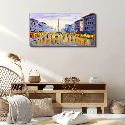 Foto auf leinwand Golden Avenue im Abendlicht