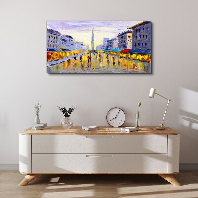 Foto auf leinwand Golden Avenue im Abendlicht