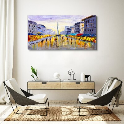 Foto auf leinwand Golden Avenue im Abendlicht