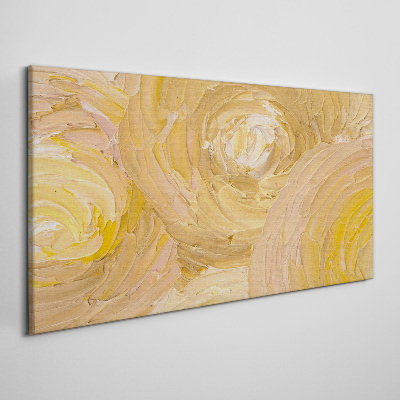 Foto auf leinwand Beige Spiralen in sanftem Licht