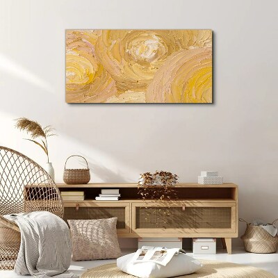 Foto auf leinwand Beige Spiralen in sanftem Licht