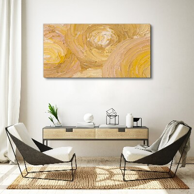 Foto auf leinwand Beige Spiralen in sanftem Licht