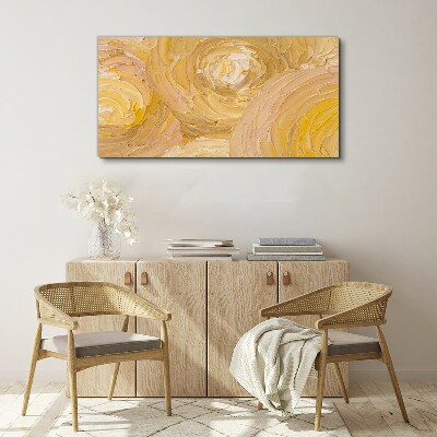 Foto auf leinwand Beige Spiralen in sanftem Licht