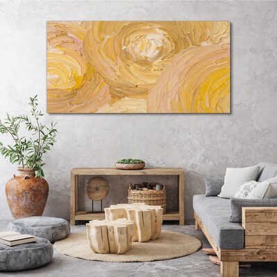 Foto auf leinwand Beige Spiralen in sanftem Licht