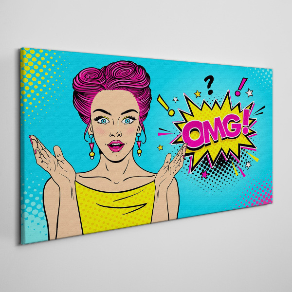 Leinwandbild Pop-Art-Überraschung