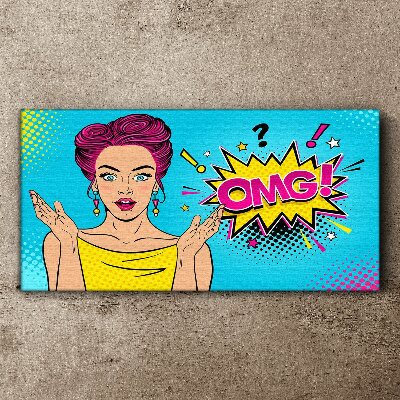 Leinwandbild Pop-Art-Überraschung