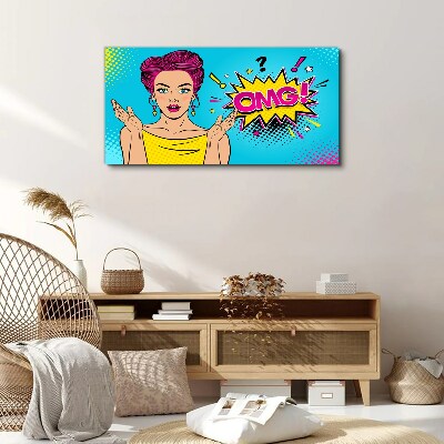 Leinwandbild Pop-Art-Überraschung