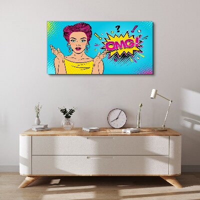Leinwandbild Pop-Art-Überraschung