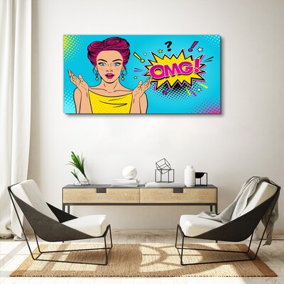 Leinwandbild Pop-Art-Überraschung