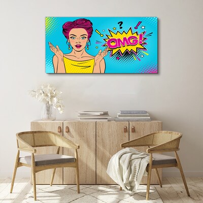 Leinwandbild Pop-Art-Überraschung