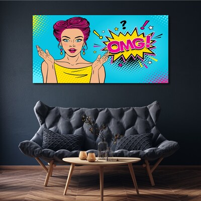 Leinwandbild Pop-Art-Überraschung