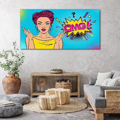 Leinwandbild Pop-Art-Überraschung