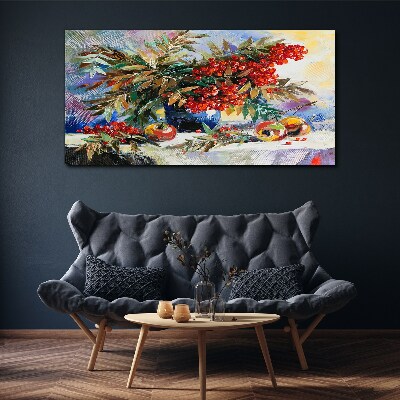 Foto auf leinwand Fruchtbouquet mit Eberesche