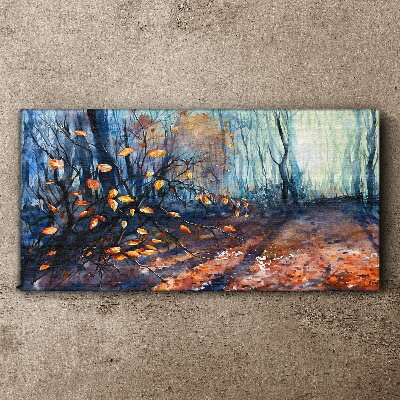 Bild auf leinwand Herbstgasse