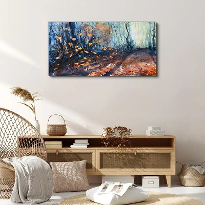 Bild auf leinwand Herbstgasse