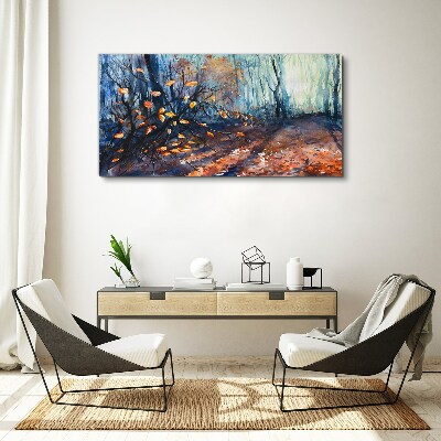 Bild auf leinwand Herbstgasse