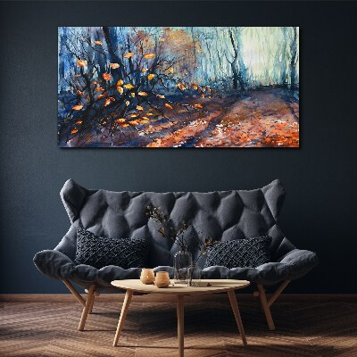 Bild auf leinwand Herbstgasse