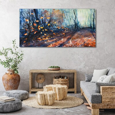 Bild auf leinwand Herbstgasse