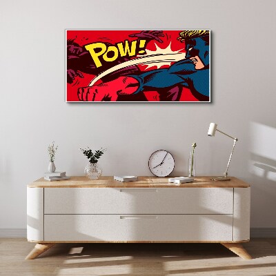 Foto auf leinwand Superheld in Aktion