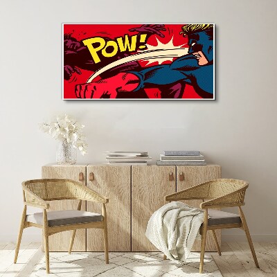 Foto auf leinwand Superheld in Aktion