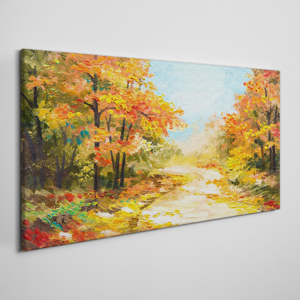 Foto auf leinwand Herbstgasse