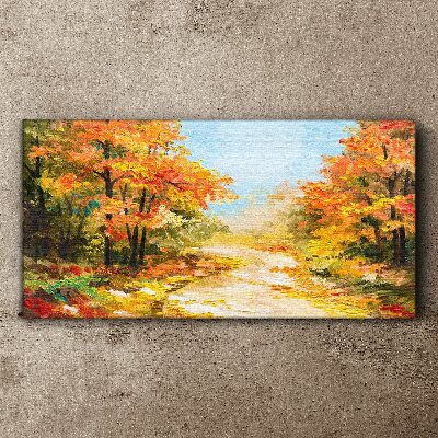 Foto auf leinwand Herbstgasse