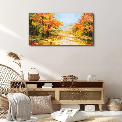 Foto auf leinwand Herbstgasse