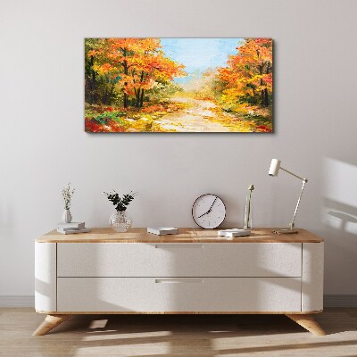 Foto auf leinwand Herbstgasse