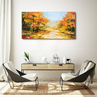 Foto auf leinwand Herbstgasse