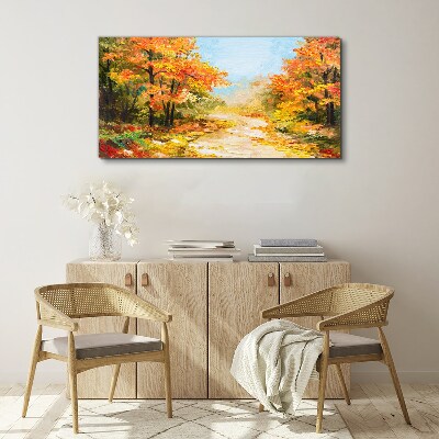 Foto auf leinwand Herbstgasse