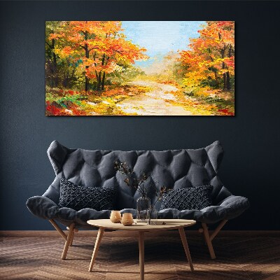 Foto auf leinwand Herbstgasse