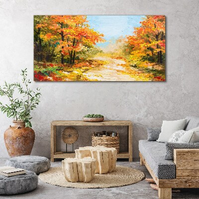 Foto auf leinwand Herbstgasse