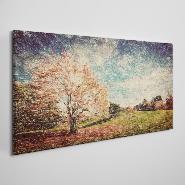 Foto leinwand Herbstgasse