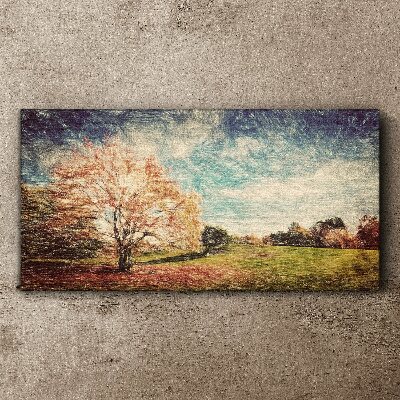 Foto leinwand Herbstgasse