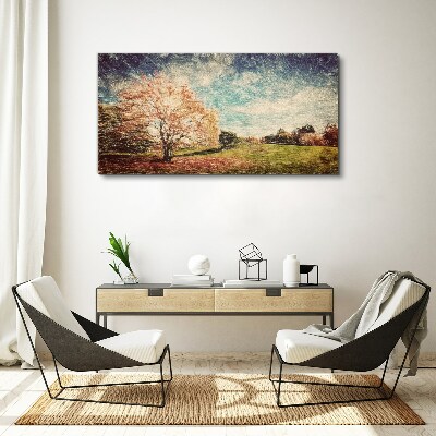 Foto leinwand Herbstgasse