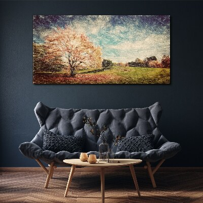 Foto leinwand Herbstgasse