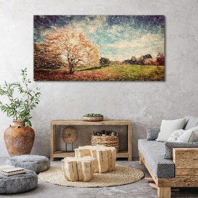 Foto leinwand Herbstgasse