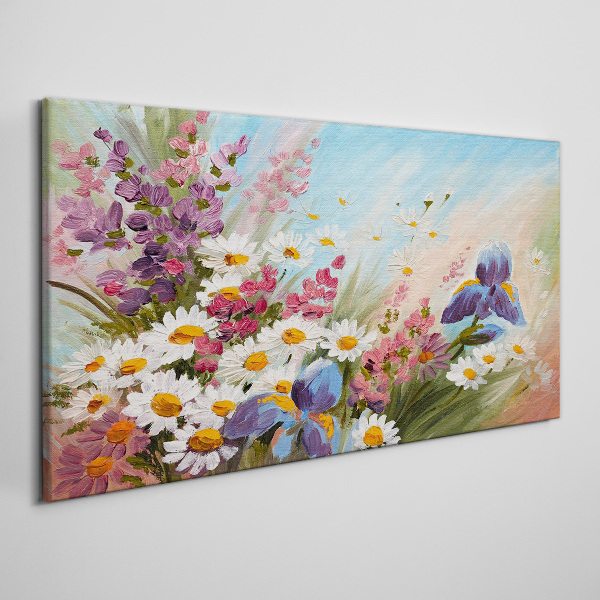 Foto auf leinwand Frühlingsblumenstrauß in der Sonne