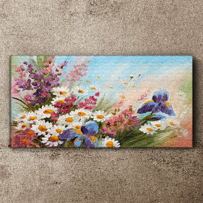 Foto auf leinwand Frühlingsblumenstrauß in der Sonne
