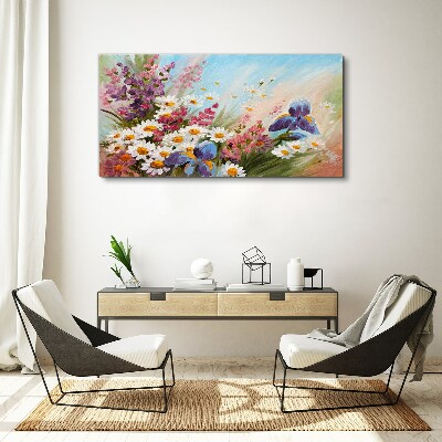 Foto auf leinwand Frühlingsblumenstrauß in der Sonne