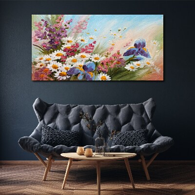 Foto auf leinwand Frühlingsblumenstrauß in der Sonne
