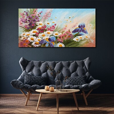 Foto auf leinwand Malerei Blumen Pflanze